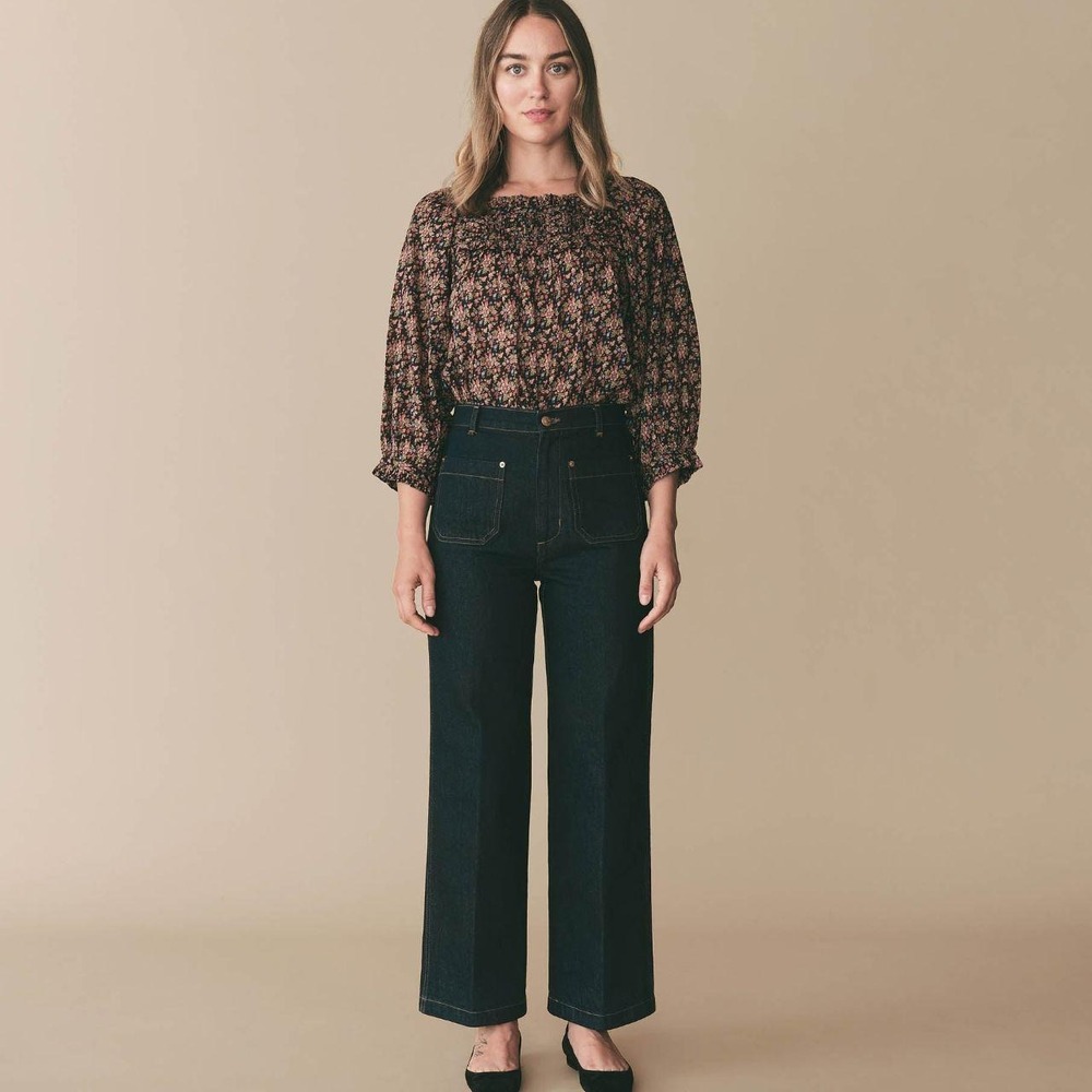 Doen Agotha Top - Noir Forest Floral NWT